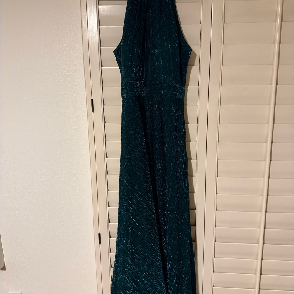 Betsy & Adam Teal Maxi Dress